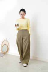 Lemon yellow inner w/ stitch