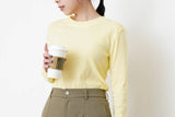 Lemon yellow inner w/ stitch