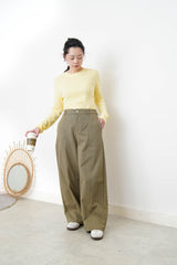 Lemon yellow inner w/ stitch