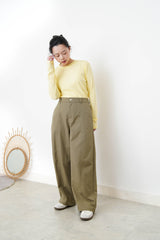 Lemon yellow inner w/ stitch