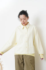 Ivory shirt jacket