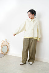 Lemon yellow inner w/ stitch