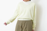 Mint cashmere v neck sweater