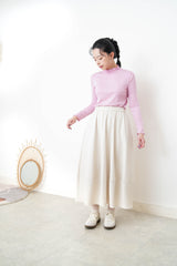 Off white balloon skirt w/ texture