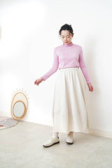 Off white balloon skirt w/ texture