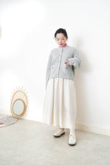 Grey 90% merino wool cardigan