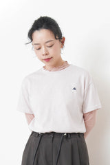 Pastel pink Tee top w/ logo