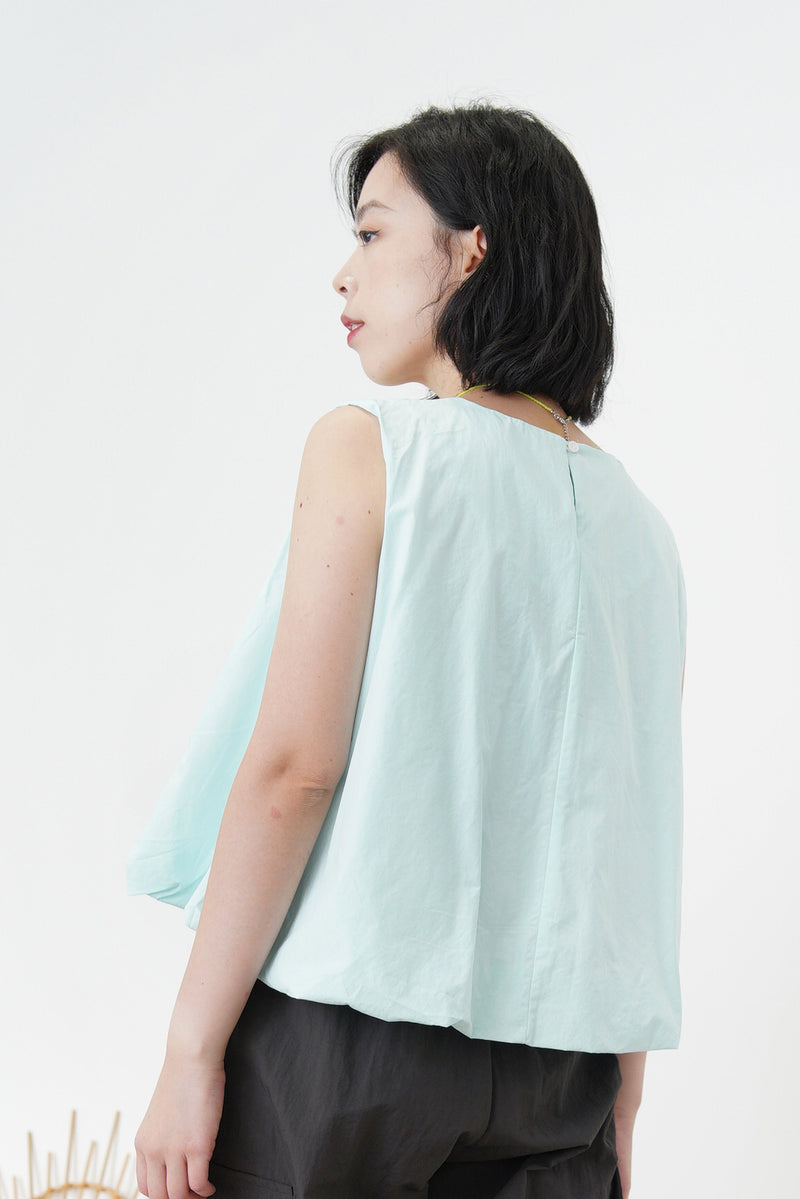 Sky blue cloud vest