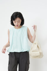 Ivory pu backpack