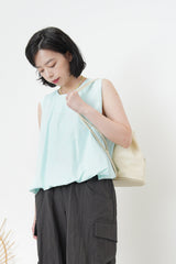 Sky blue cloud vest