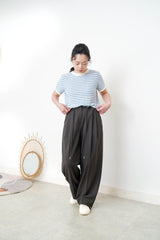 blue stripes summer knit top