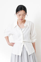 White smooth light shirt w/ straps