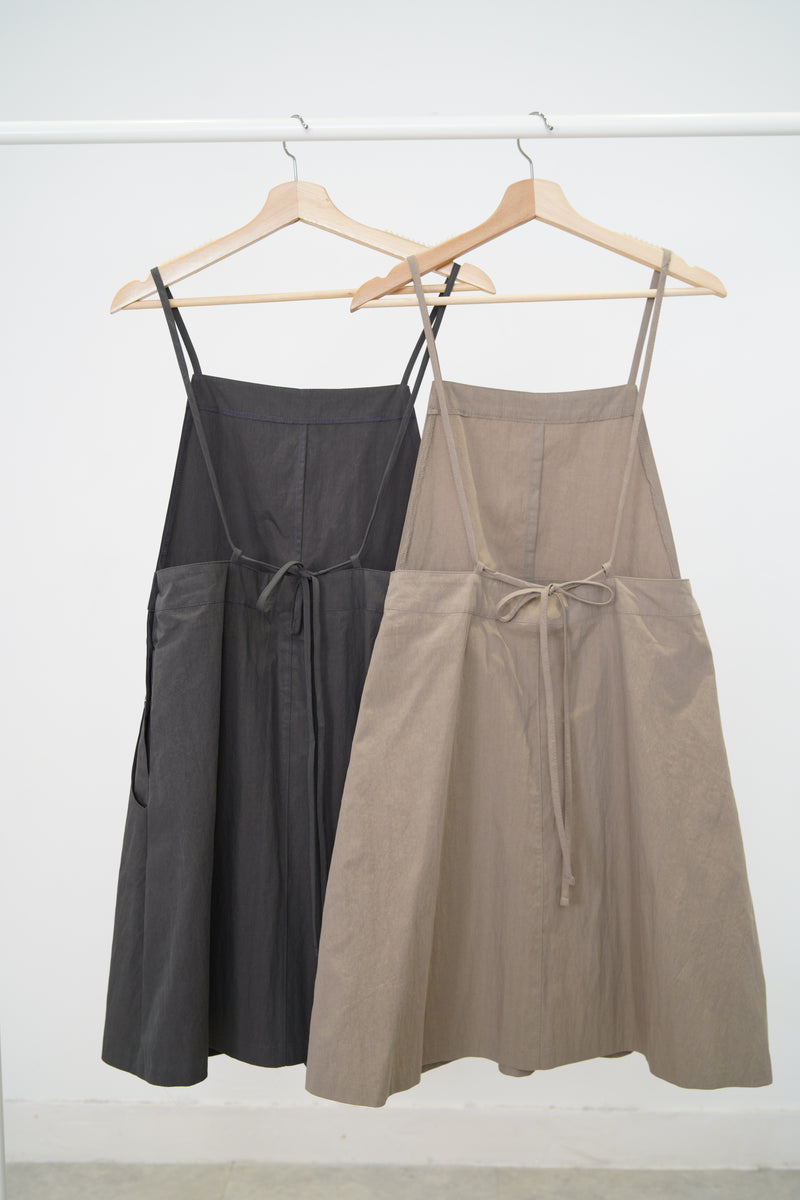 Charcoal cami dress w/ adj. straps