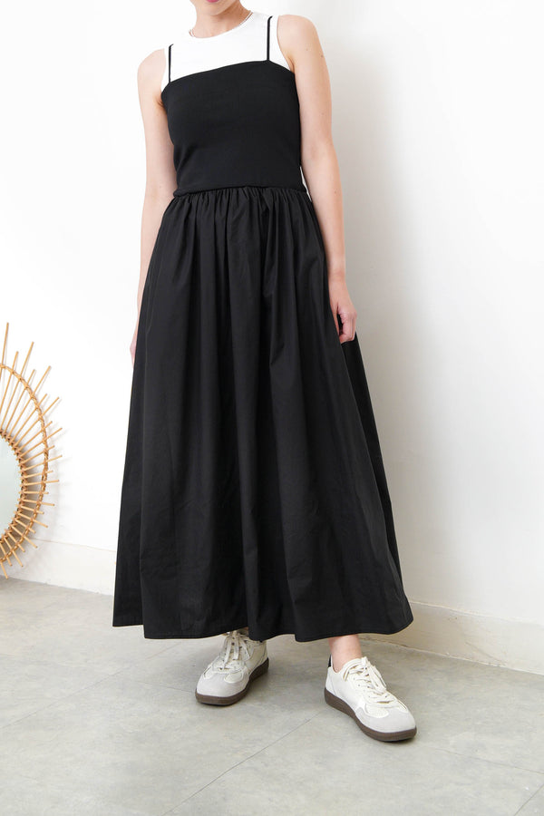 Black cami one piece dress