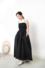 Black cami one piece dress