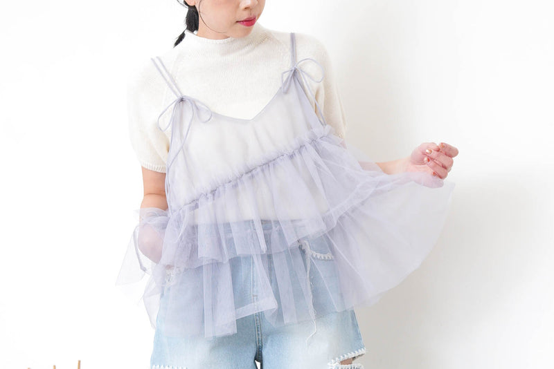 Ivory stand collar knit top