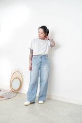 Grey Tee top w/ logo