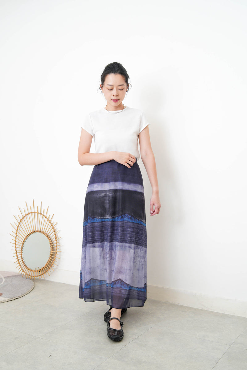 White summer Tee in folded sleeves