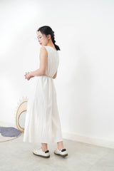 White double layer dress
