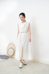 White double layer dress