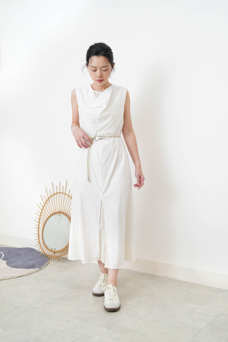 White double layer dress
