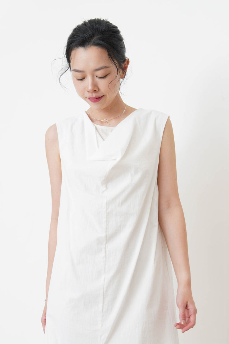 White double layer dress