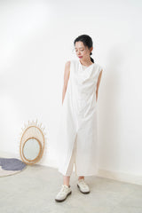 White double layer dress