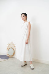 White double layer dress