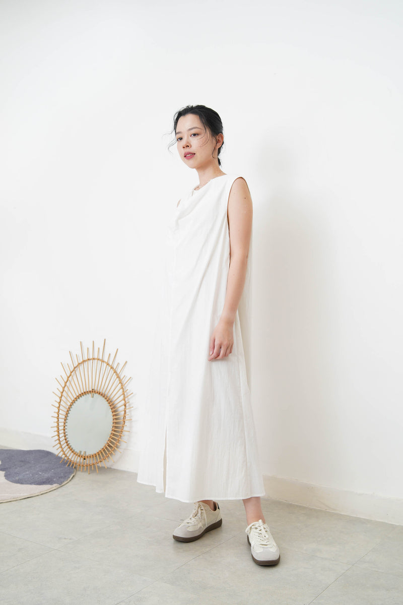 White double layer dress