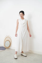 White double layer dress