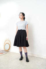 Baby blue pleats top