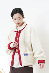 Ivory 2 ways fleece jacket