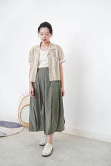 Beige stripy pattern shirt