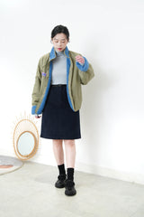 Green 2 ways fleece jacket