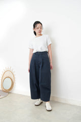 Light blue tone tweed top