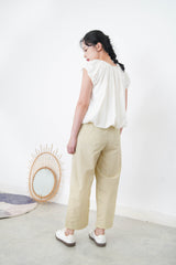 White bubble blouse