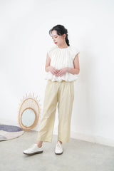 White bubble blouse