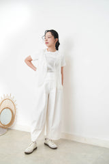 White tee top with paint