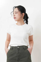 White detail summer tee