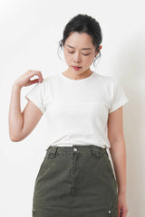 White detail summer tee