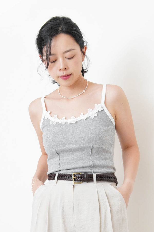 Leather woven belt