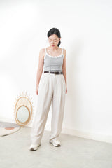 Cami vest w/ floral embroidery