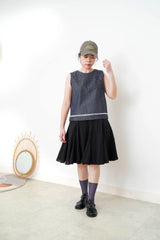 Denim vest w/ pocket