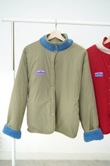Green 2 ways fleece jacket
