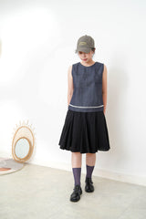 Denim vest w/ pocket
