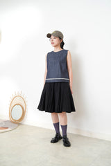 Denim vest w/ pocket