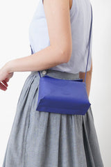2 ways purple pillow bag w/ premium leather