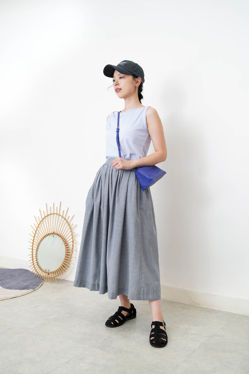 2 ways purple pillow bag w/ premium leather