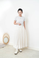 White stripes minimal cutting Tee
