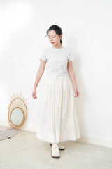 White stripes minimal cutting Tee